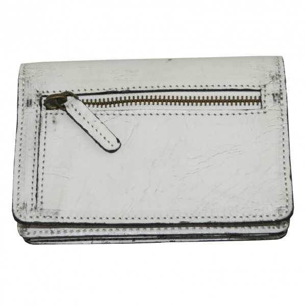 Weiße Damen Geldbörse Malala aus Leder Weiße Damen Geldbörse Malala aus Leder