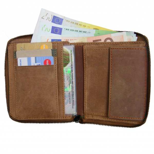 Wallet KHODORKOVSKY of brown leather Wallet KHODORKOVSKY of brown leather