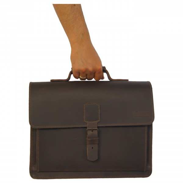 Leather top handle bag LEIBNIZ for the office Leather top handle bag LEIBNIZ for the office