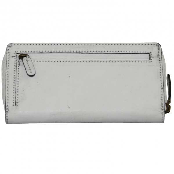 Weiße Damen-Geldbörse Suttner aus Leder Weiße Damen-Geldbörse Suttner aus Leder