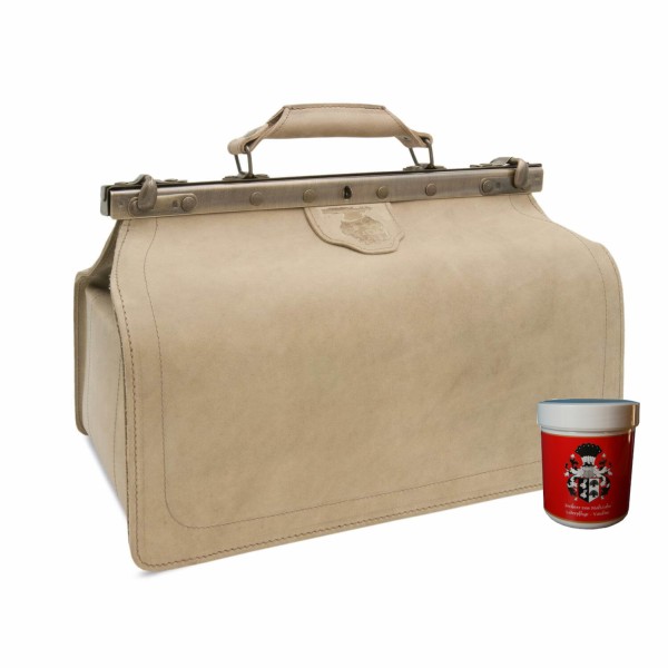 Doctor's handle bag PETTENKOFER new-antique brown leather Doctor's handle bag PETTENKOFER new-antique brown leather