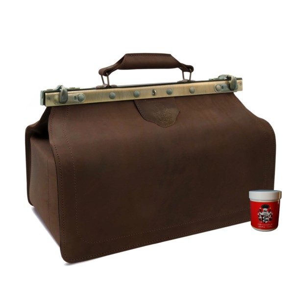 Doctor's handle bag PETTENKOFER old-antique brown leather Doctor's handle bag PETTENKOFER old-antique brown leather