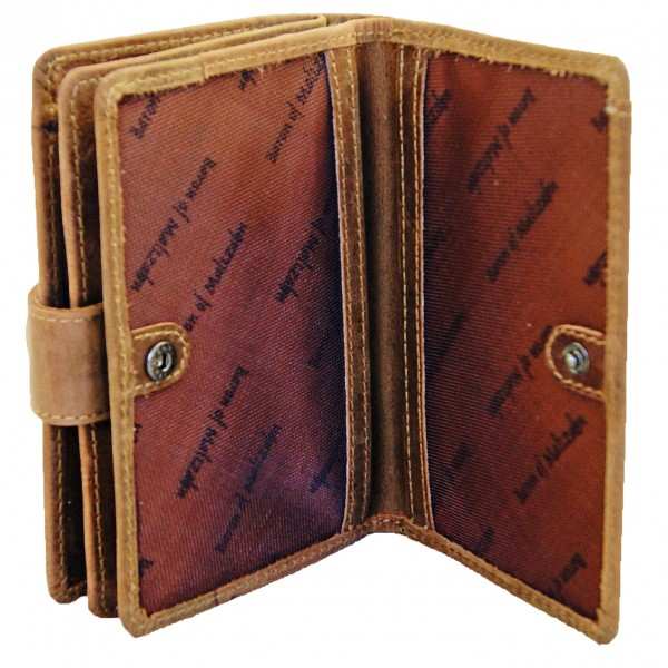 Trifold wallet BRANSON of brown leather Trifold wallet BRANSON of brown leather