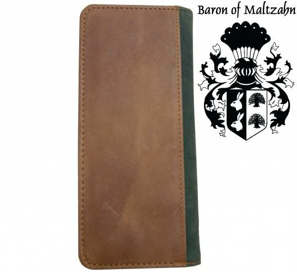 Credit card holder CONFUCIUS of olive-brown leather Credit card holder CONFUCIUS of olive-brown leather