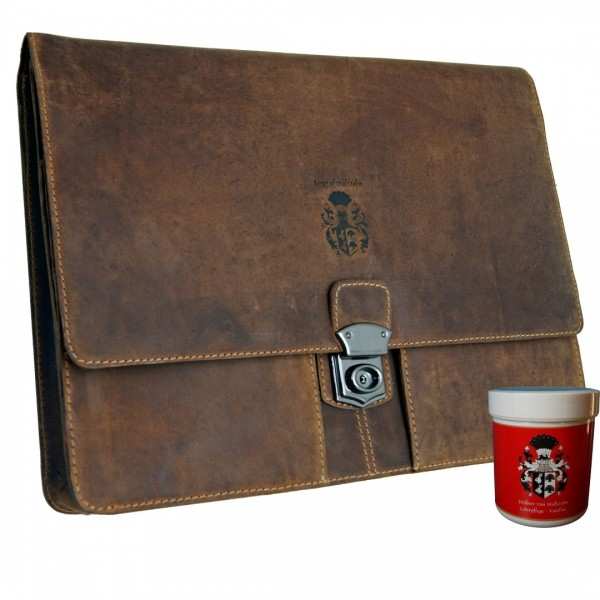 College folder SEMMELWEIS 2.0 of brown leather College folder SEMMELWEIS 2.0 of brown leather