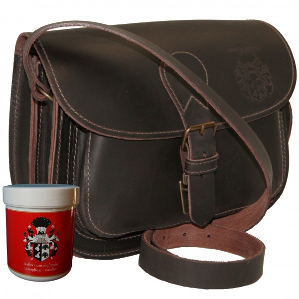 Shoulder bag Hubertus brown genuine leather Shoulder bag Hubertus brown genuine leather