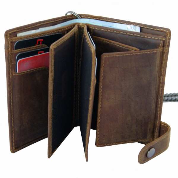 Portemonnaie Bloomberg aus braunem Leder Portemonnaie Bloomberg aus braunem Leder