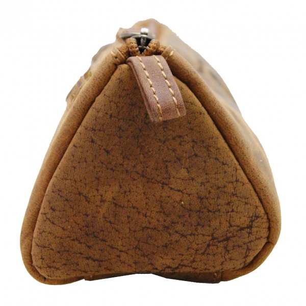 Leather pencil case DEMOCRITUS in brown Leather pencil case DEMOCRITUS in brown