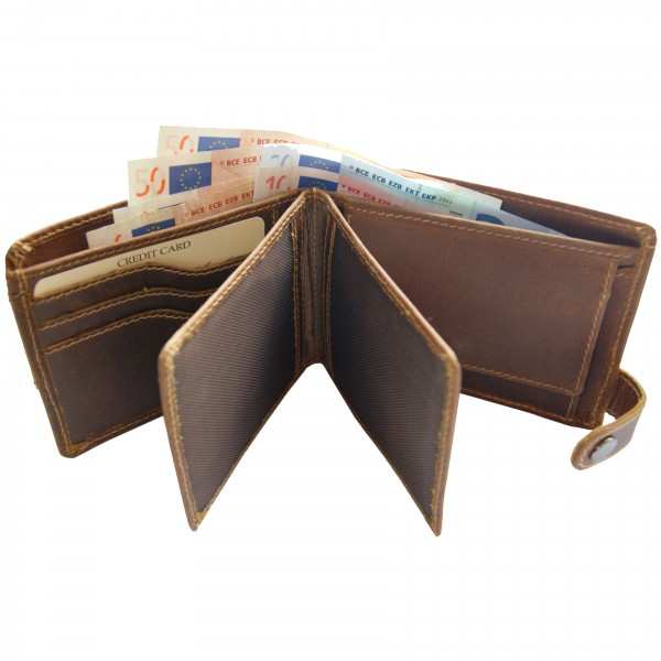 Portemonnaie Abramovich aus braunem Leder Portemonnaie Abramovich aus braunem Leder