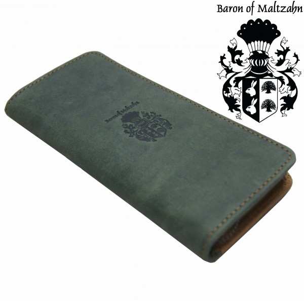 Credit card holder CONFUCIUS of olive-brown leather Credit card holder CONFUCIUS of olive-brown leather
