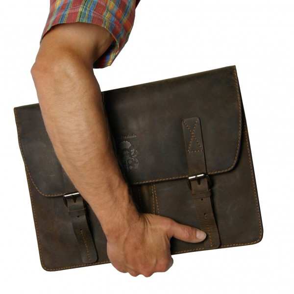 Business conference folder FRESENIUS of brown leather Business conference folder FRESENIUS of brown leather