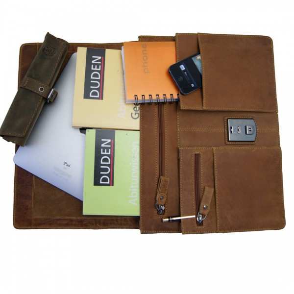 Brown leather college case SEMMELWEIS 2.0 Brown leather college case SEMMELWEIS 2.0