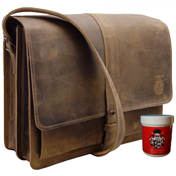 Shoulder bag PLANCK of brown leather Shoulder bag PLANCK of brown leather