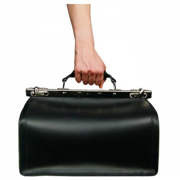 Black leather doctor´s bag VON BINGEN Black leather doctor´s bag VON BINGEN