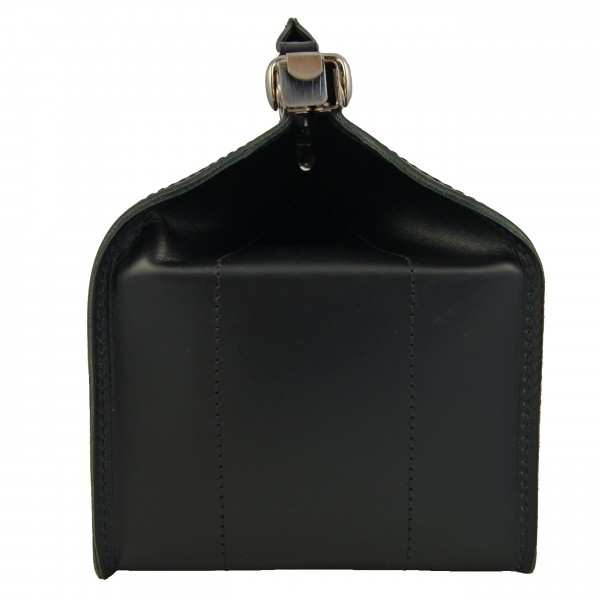 Black leather doctors bag BINGEN with shoulder strap Black leather doctors bag BINGEN with shoulder strap