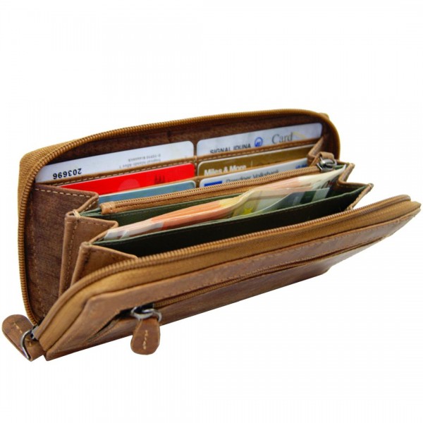 Women's long wallet OPPENHEIMER of brown leather Women's long wallet OPPENHEIMER of brown leather