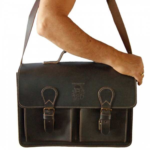 Brown leather portfolio bag DA VINCI 1.0 Brown leather portfolio bag DA VINCI 1.0