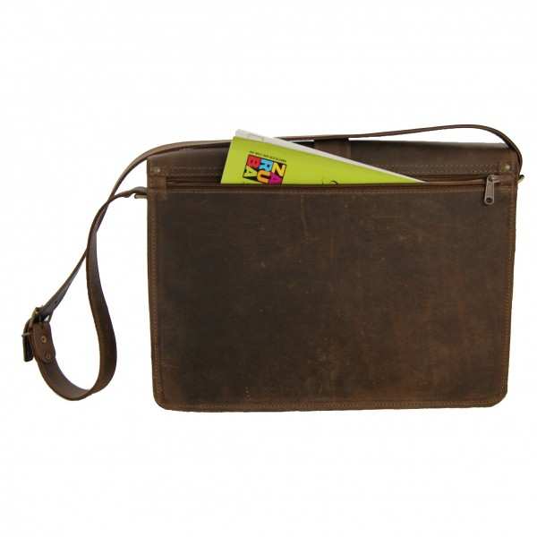 Brown leather shoulder bag PLANCK Brown leather shoulder bag PLANCK