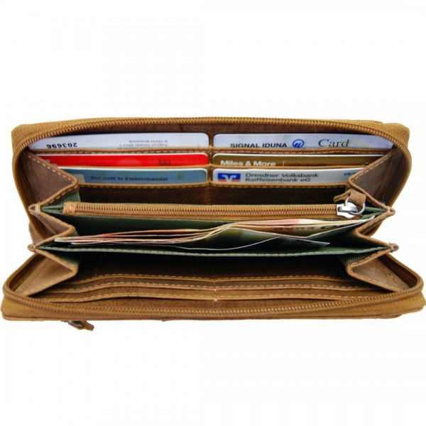 Women's long wallet OPPENHEIMER of brown leather Women's long wallet OPPENHEIMER of brown leather